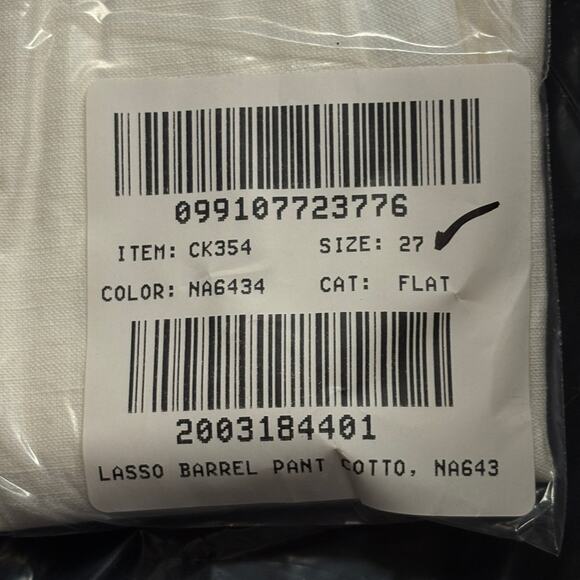 J Crew Barrel Leg Pants 30 10 NWT Black Trousers Linen Cotton CK354 J.Crew - Picture 6 of 8